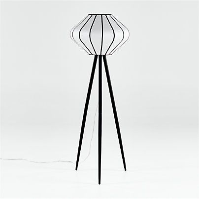 Paper lantern floor lamp