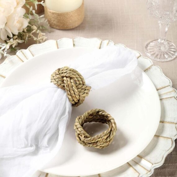 Braided Burlap Napkin Ring