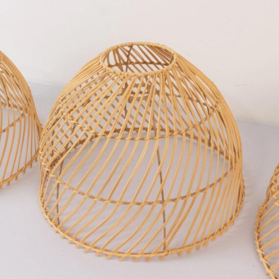 Boho Rattan Dome Pendant Shade