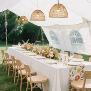 Boho Rattan Dome Pendant Shade